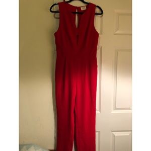 Red jumpsuit